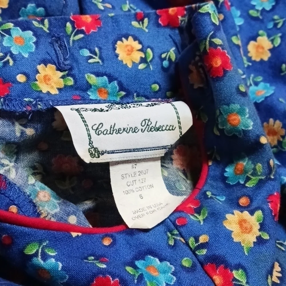 Catherine Rebecca Blue Floral Dress